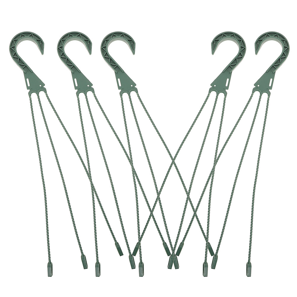 Spider Plant Hanging - 5-delige set hangende plantenhaken, ruimtebesparend, ronde