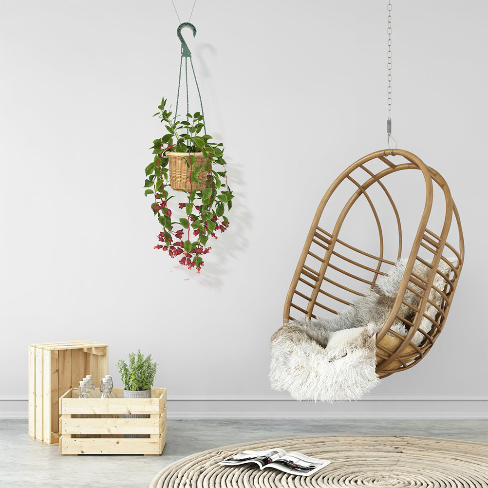 Spider Plant Hanging - 5-delige moderne minimalistische hangende plantenhaken set,
