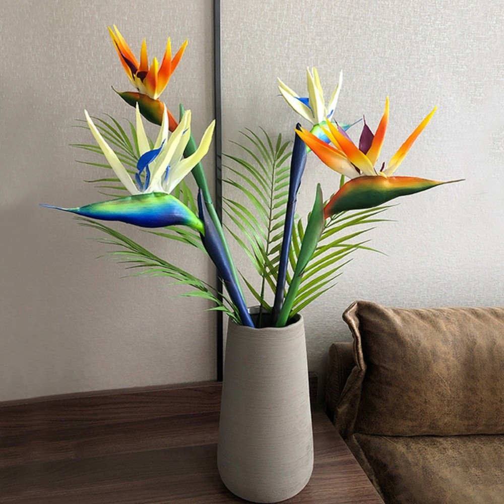 Bird Paradise Strelitzia - Lange steel kunstmatige Paradijsvogeldecoratie authentieke aanraking