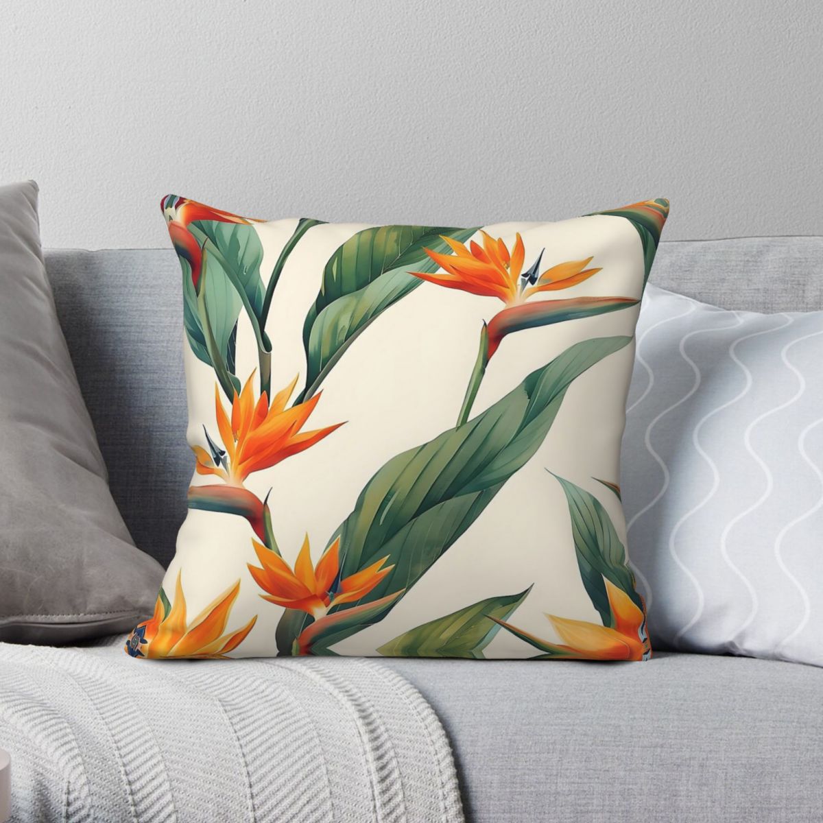 Bird Paradise Strelitzia - Bird Of Paradise Strelitzia vierkante kussensloop