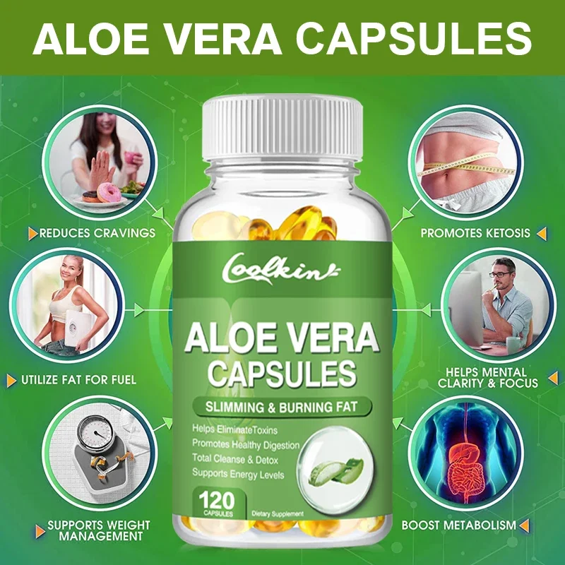 Aloe Vera Pot - Aloë Vera-extractcapsules - Verlicht de darmconstipatie,