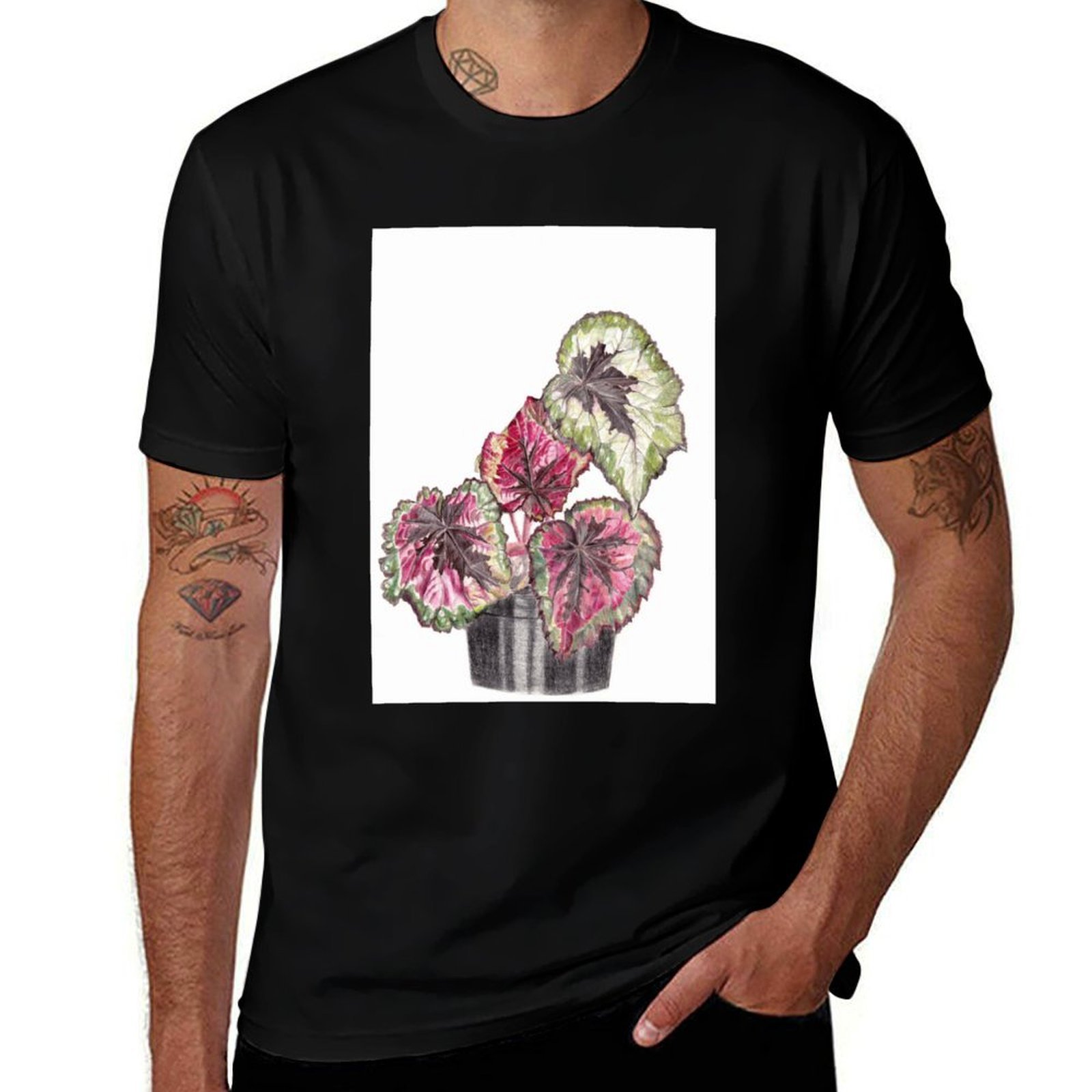 Begonia Rex - Begonia Rex T-Shirt Comfort Stretch T-shirt