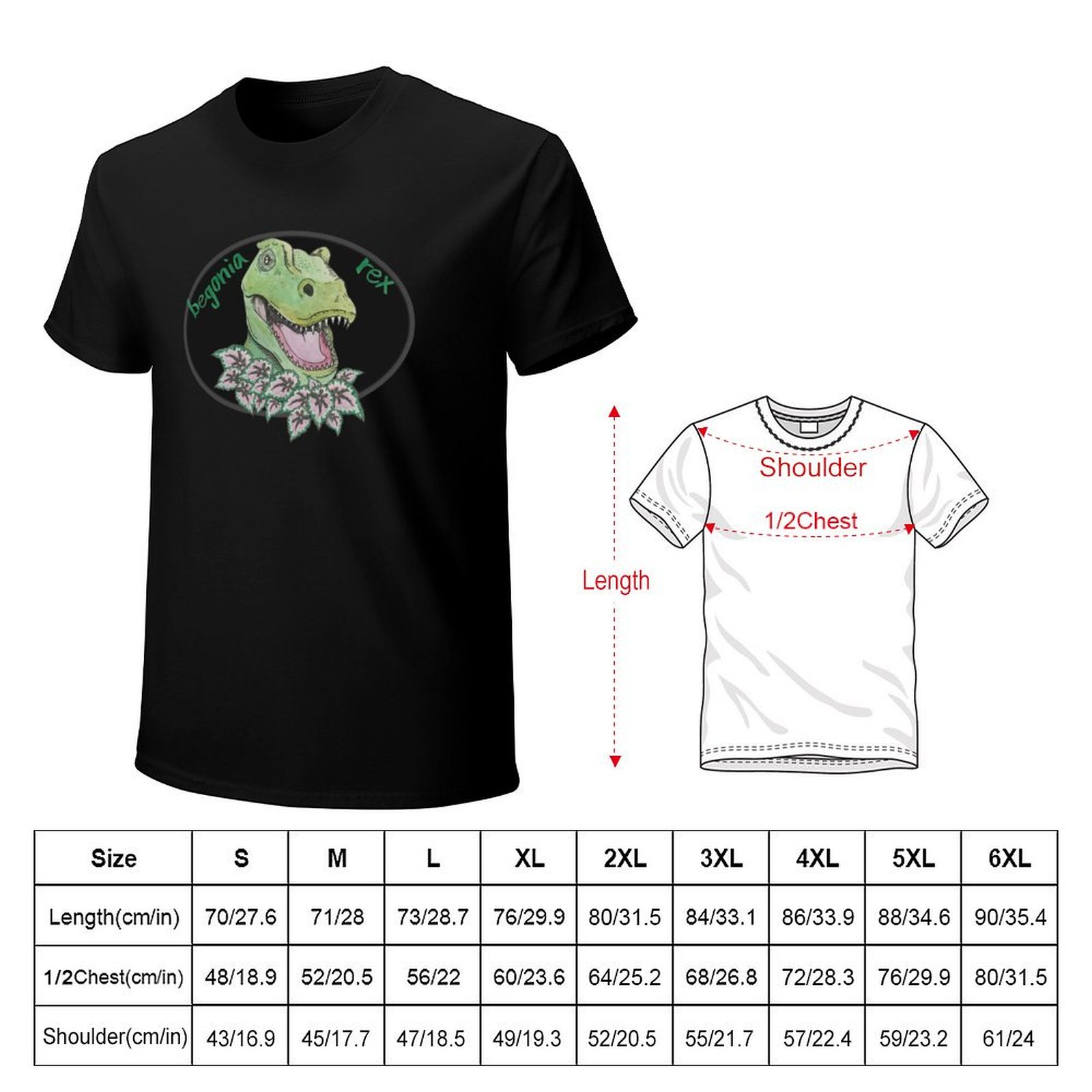 T rex begonia T-shirt Thanksgi - Begonia Rex recensie en prijs